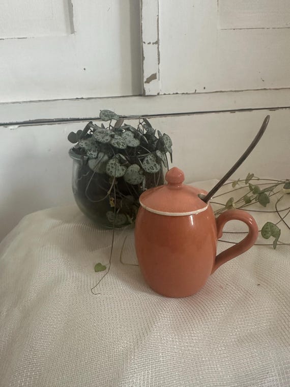 Old antique sugar bowl ceramic kitchen vintage Villeroy and Boch