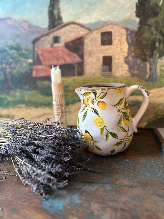 Jug ceramic jug decorative vintage vase