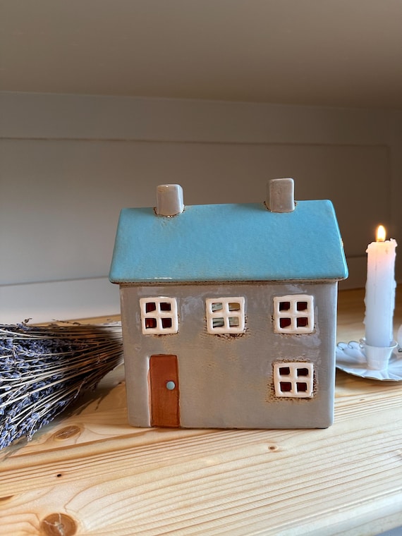 Light House Ceramic House Candle House Vintage