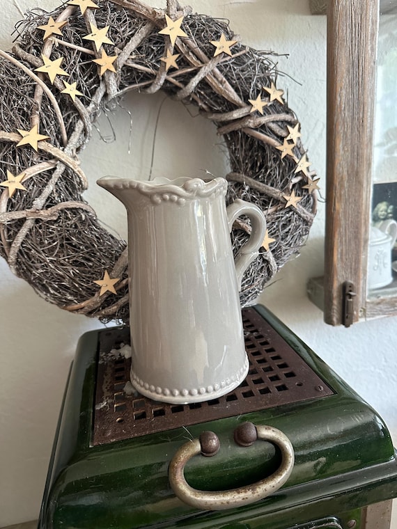 Jug milk jug grey ceramic jug ceramic vase