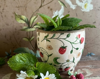 Jug ceramic pot planter plant pot decoration vintage