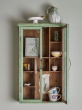 Display cabinet, wall-mounted display cabinet, glass display cabinet, furniture, chest of drawers, cabinet, antique finish