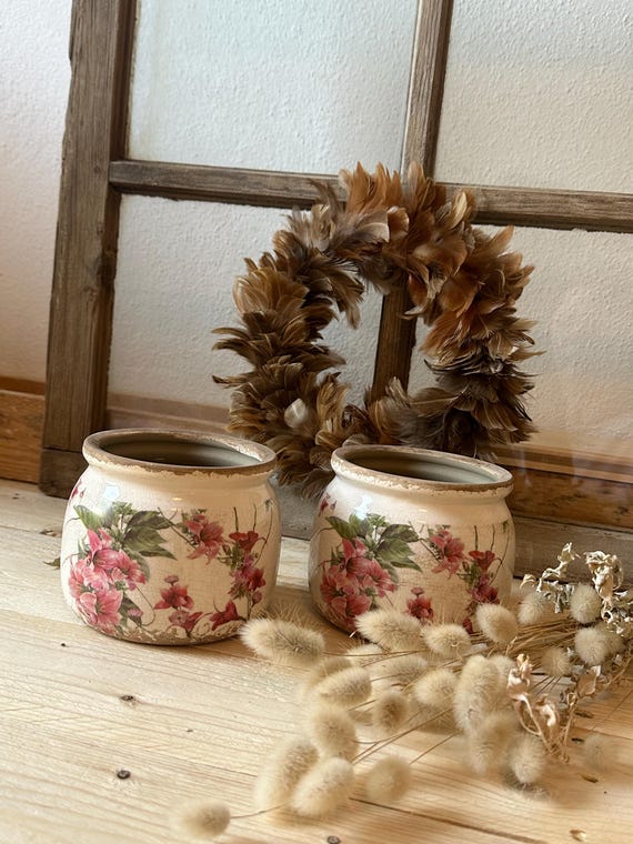 ceramic pot pot planter vintage