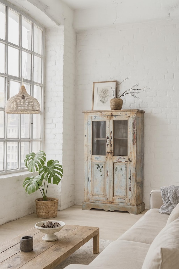 Cabinet Display Cabinet Chest of Drawers Sideboard Display Cabinet Furniture Glass Display Cabinet Shelf Cabinet Antique Finish