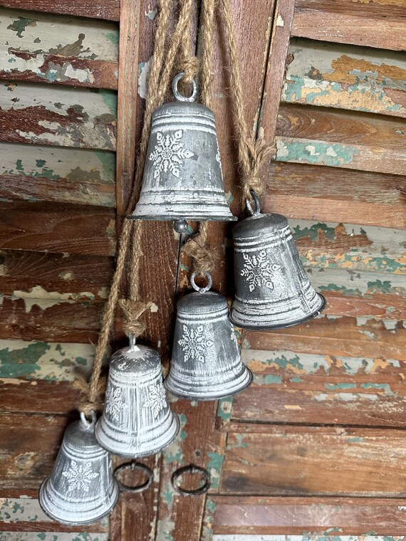 Bell set metal bells set of 4 decorative vintage hanging bells