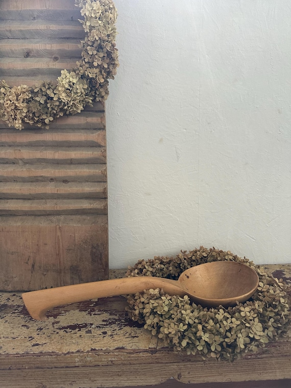 old antique wooden spoon decoration vintage
