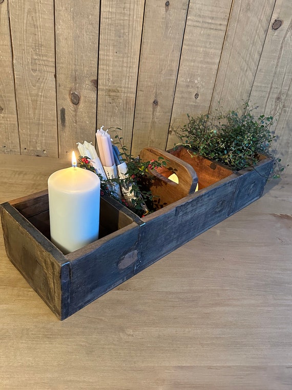 Sorting box wooden box antique finish wooden box