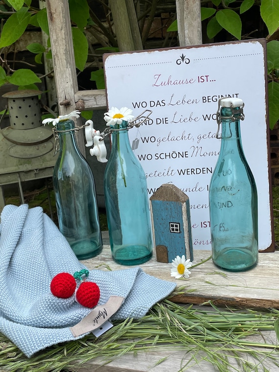 Old antique glass bottles lemonade bottle decoration vintage