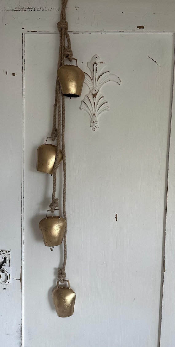 Bell set metal bells set of 4 decorative vintage hanging bells