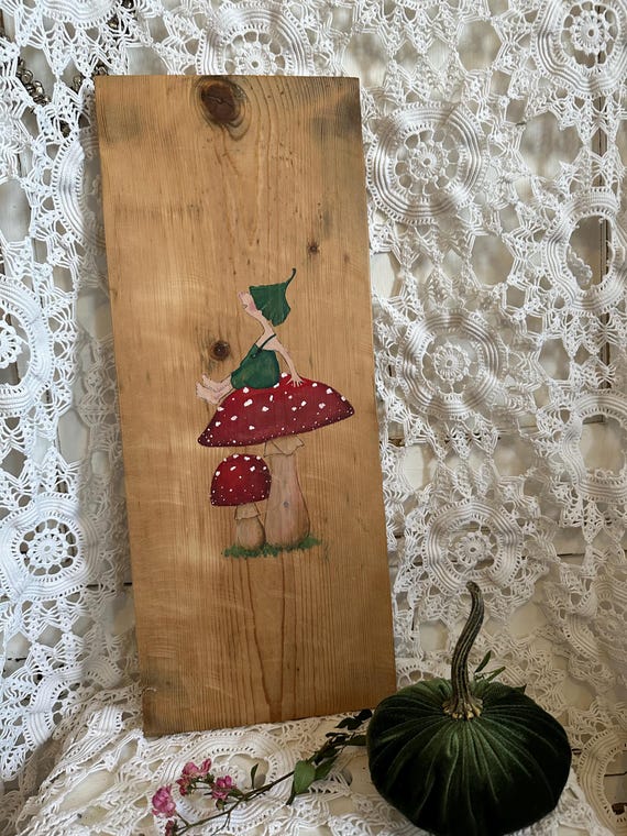 Picture mural hand painting handcraft old wood painting wooden board