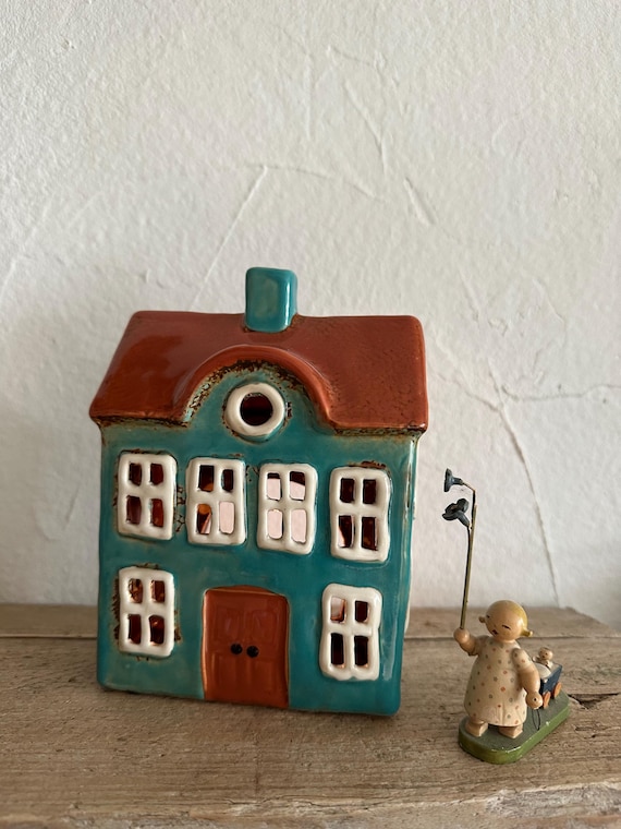 Light House Ceramic House Candle House Vintage