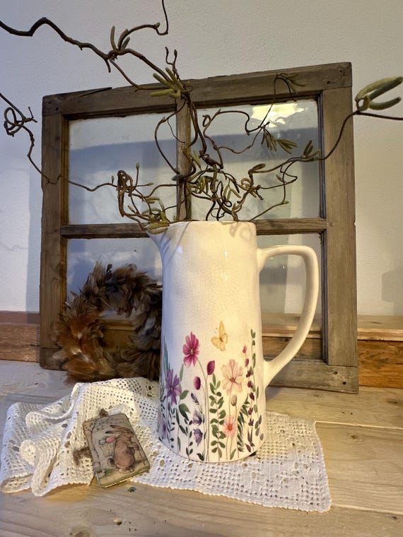 Ceramic Jug Pitcher Ceramic Vintage Vase