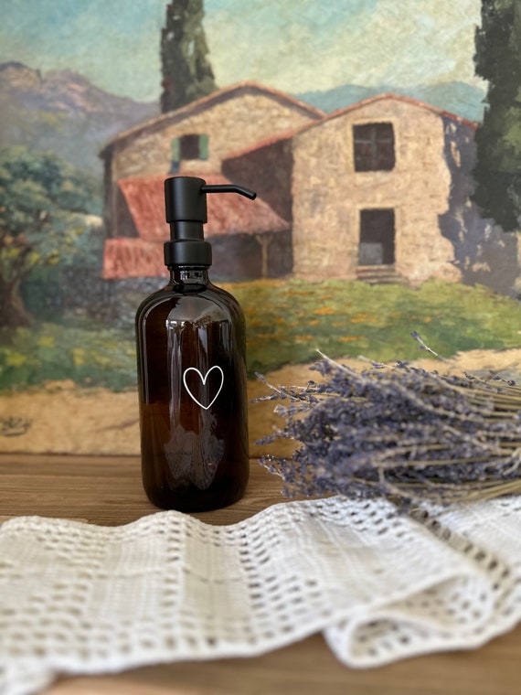 Soap Dispenser Vintage Glass