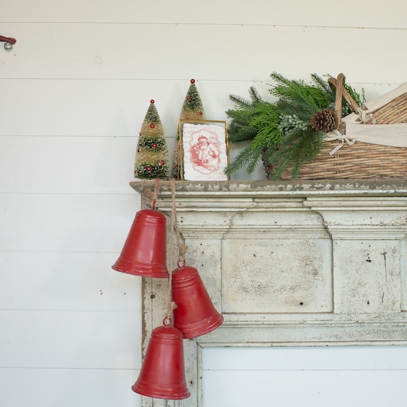 Bell set metal bells set of 3 decorative vintage Christmas