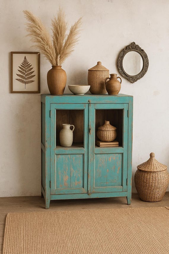 Cabinet Display Cabinet Chest of Drawers Sideboard Display Cabinet Furniture Glass Display Cabinet Shelf Cabinet Antique Finish