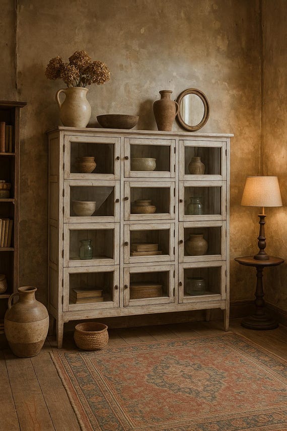 Display cabinet unique wooden cabinet chest of drawers sideboard cabinet furniture vintage industrial style