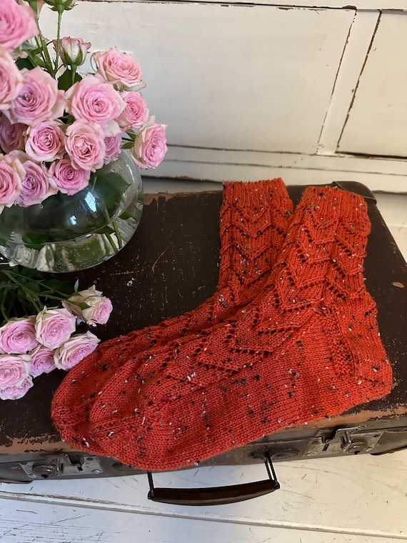 Knitted socks handmade stockings wool socks