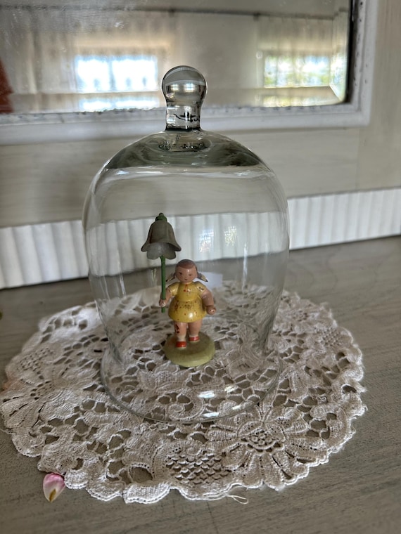 Glass bell decoration vintage glass