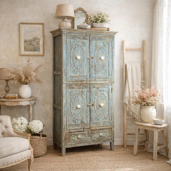 Chest of drawers old antique vintage Vertiko sideboard furniture chest of drawers cupboard