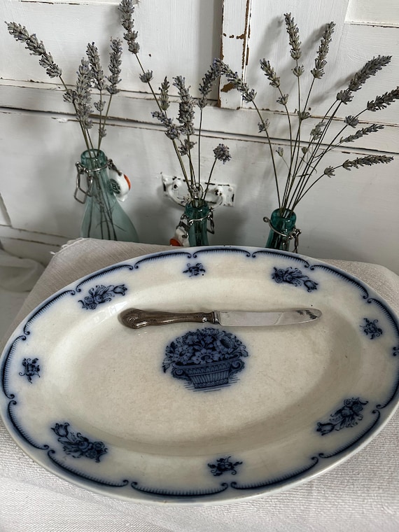 Old antique plate plate serving plate bowl ceramic Gustavsberg vintage faience
