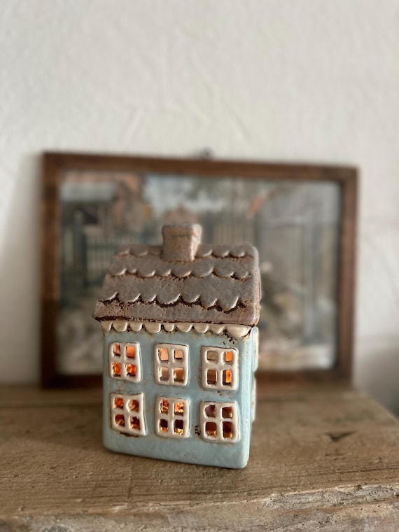 Light House Ceramic House Candle House Vintage