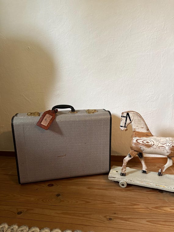 Old antique suitcase vintage storage shabby