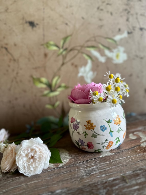 Jug ceramic pot planter plant pot decoration vintage