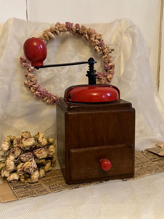 old antique coffee grinder wooden coffee grinder decoration vintage