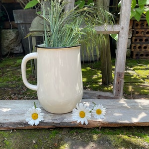 Jug Enamel Jug Strömshaga Vintage Milk Jug