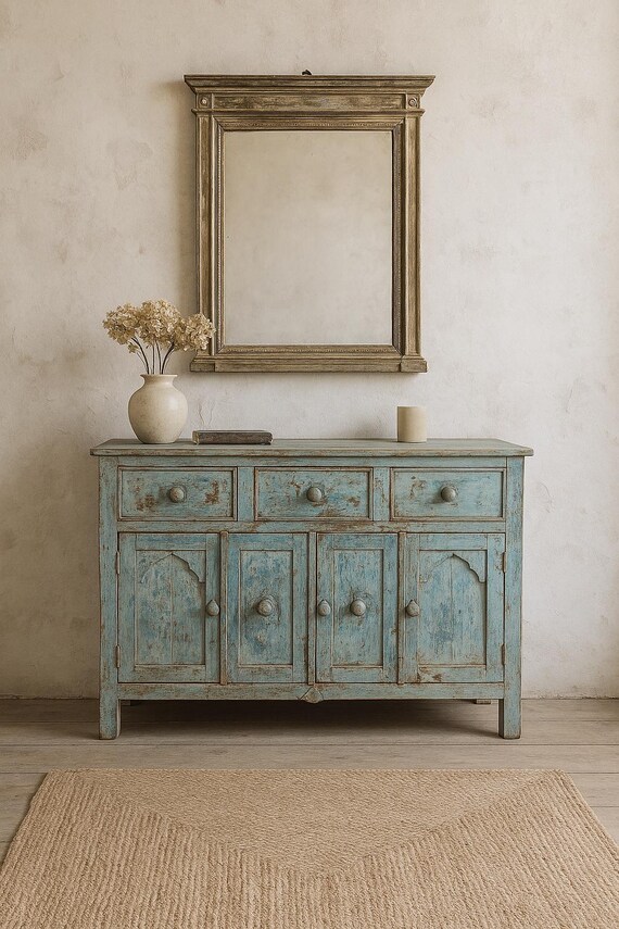 Cabinet display cabinet chest of drawers sideboard wooden cabinet furniture antique finish