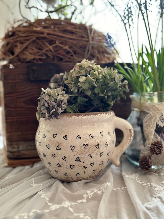 ceramic pot planter plant pot vintage