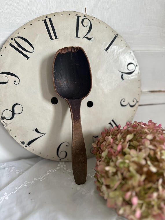 old antique wooden spoon decoration vintage
