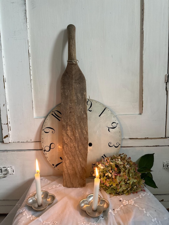 Old antique board clothes slapper wooden board vintage decoration