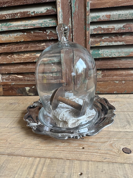 Glass bell decoration vintage glass
