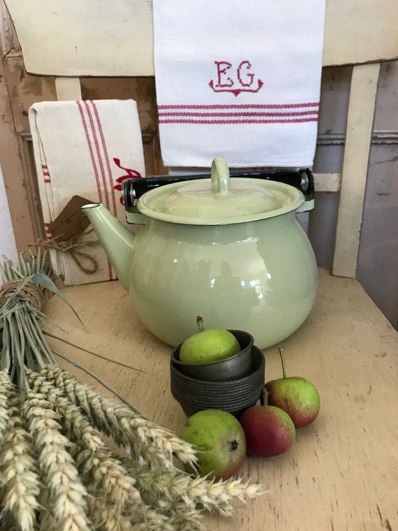 Tea kettle Strömshaga Vintage Retro green