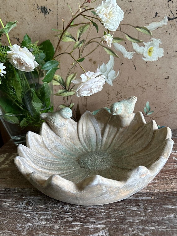 Bird bowl water bowl for birds garden water bowl bird bath ceramic bowl