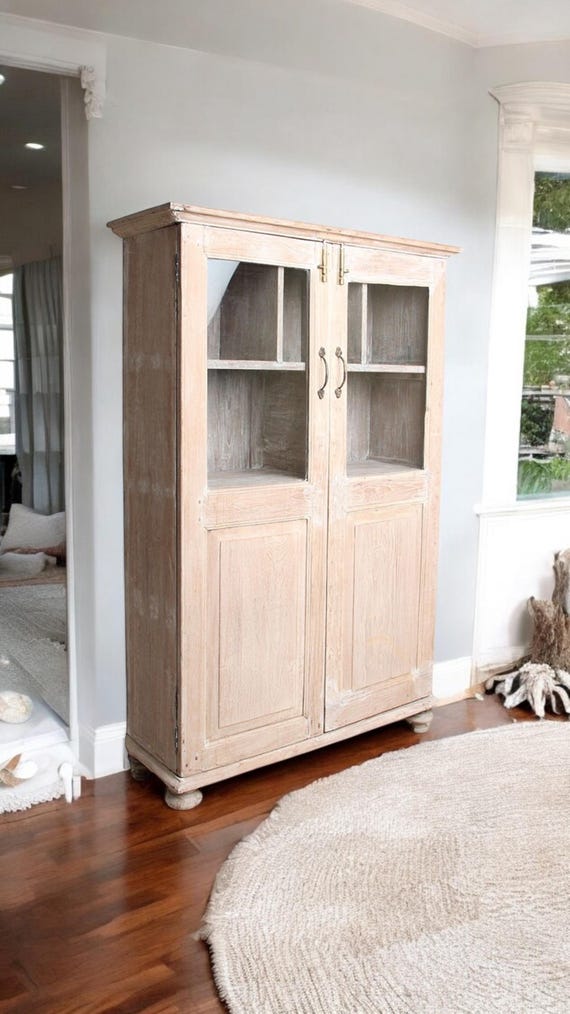 Cabinet Kitchen Cabinet Kitchen Buffet Display Cabinet Furniture Vintage Antique Finish Wooden Cabinet Crockery Cabinet