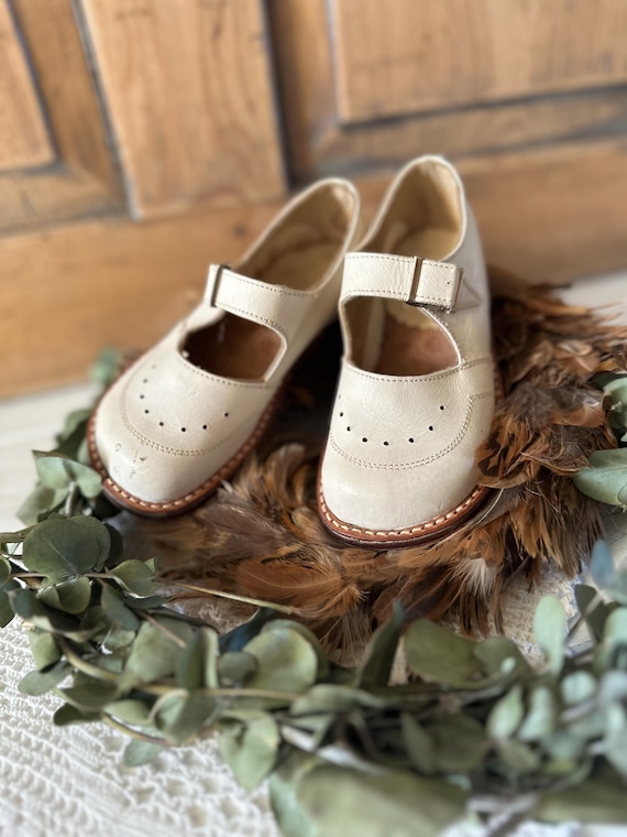 Old antique children's shoes decorative shoes vintage decoration