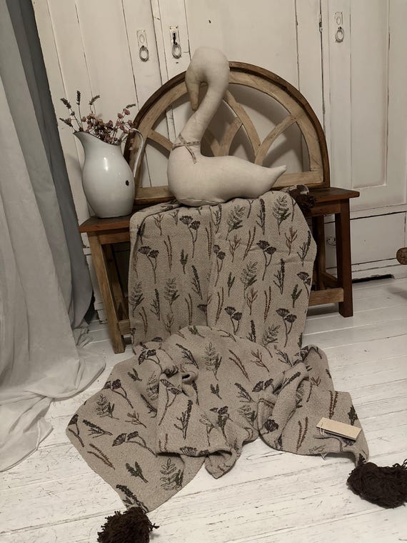 Couch blanket, cuddly blanket, blanket, living blanket, Blommingville