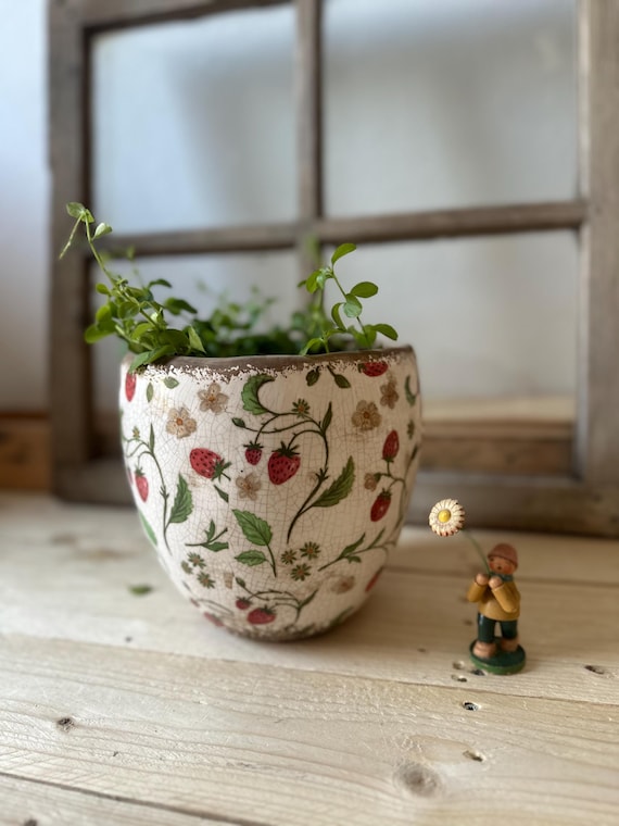 Jug Ceramic Pot Planter Plant Pot Decoration Vintage