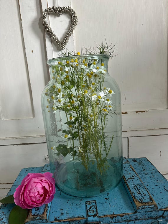 Vase glass vase glass vintage lantern old antique glass old antique green glass