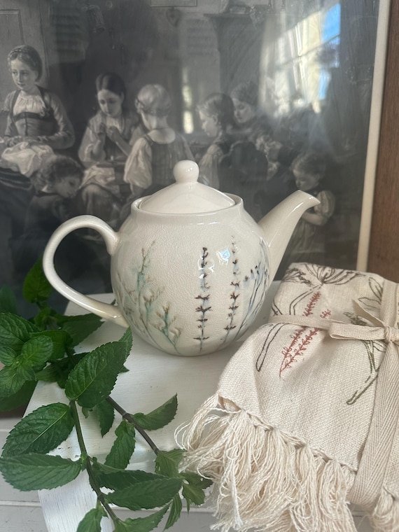 Teapot Teakettle Coffeepot Kitchen Ceramic Tableware Stoneware