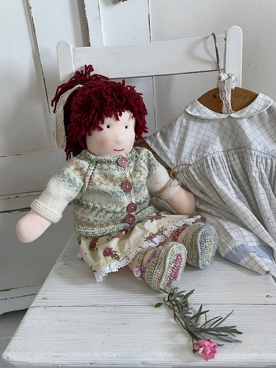 Waldorf-style doll, handmade toy doll, handmade doll