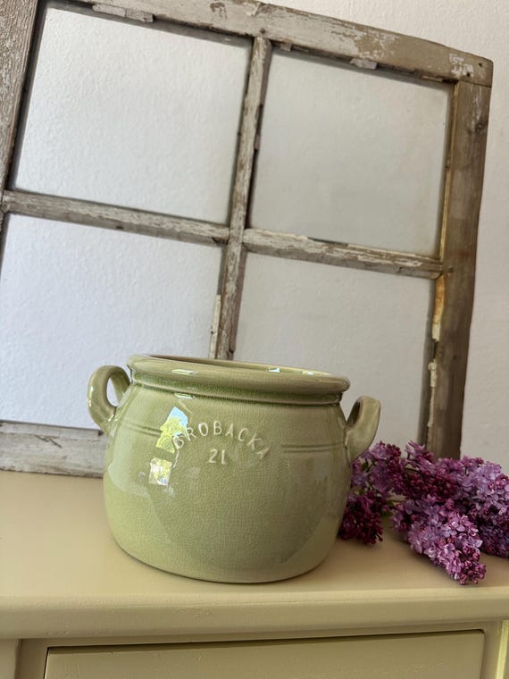 Planter jug ceramic ceramic pot clay jug vase decoration vintage Swedish 2 liters