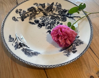 Old antique plates ceramic Gustavsberg Wexiö vintage faience