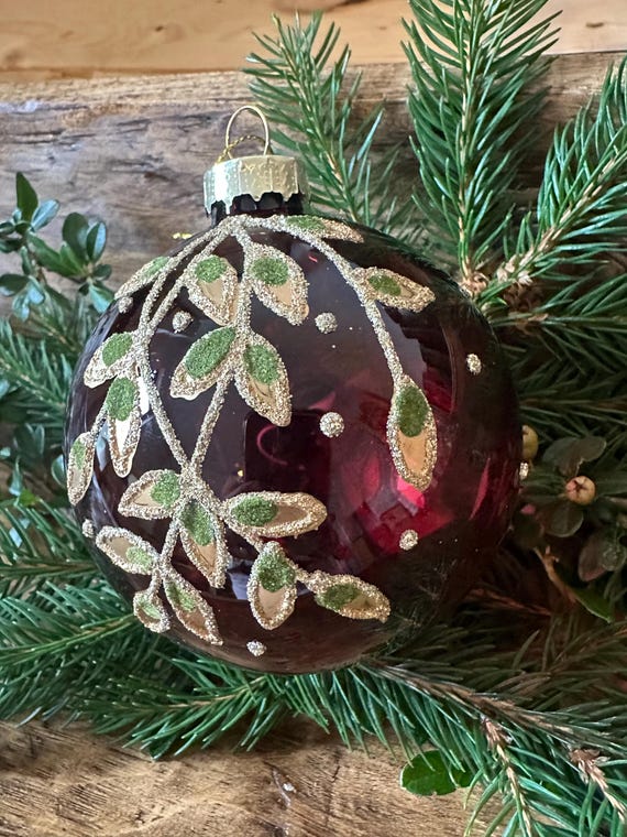 Christmas balls Christmas tree balls glass vintage glass balls Christmas