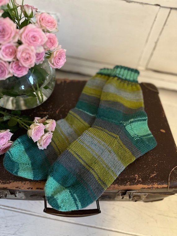 Knitted socks handmade stockings wool socks