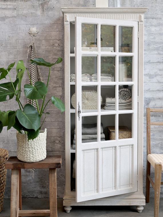 Display cabinet, buffet cabinet, furniture, chest of drawers, cupboard, antique finish, crockery cabinet, vintage wood furniture