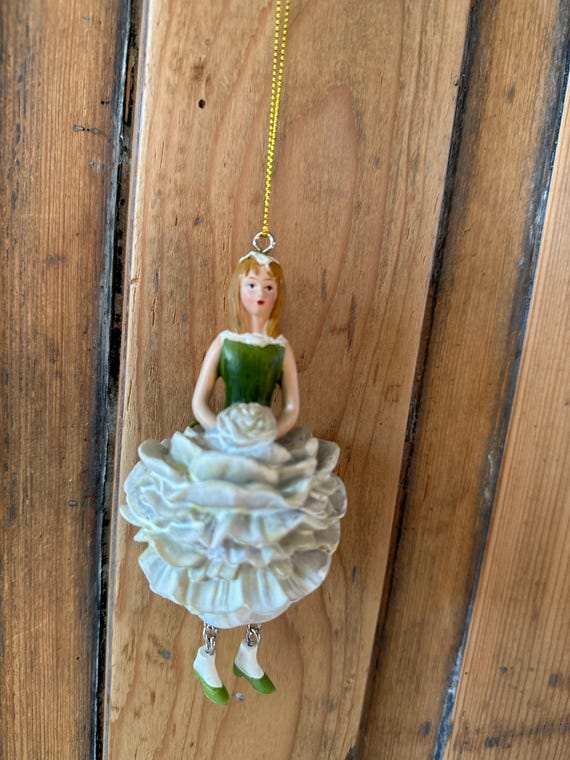 Flower girl pendant, decorative pendant, vintage decor