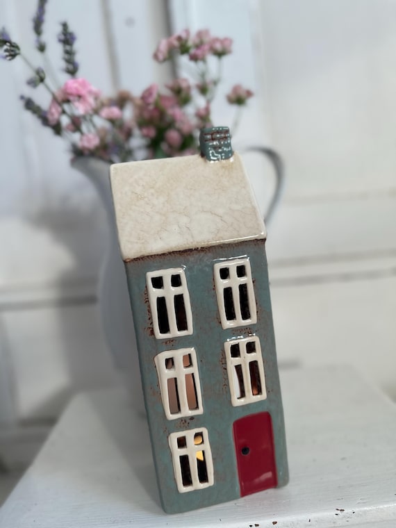 Light House Ceramic House Candle House Vintage